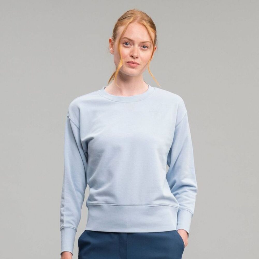 Richer Poorer Women's French Terry Cropped Crewneck Sweatshirt - Light Blue M